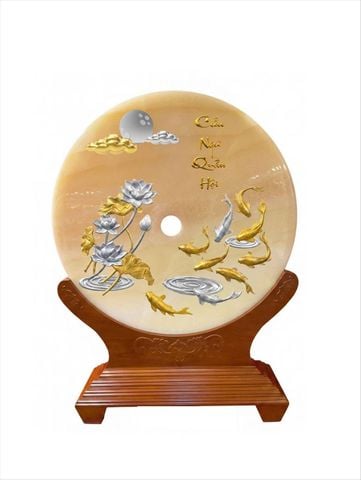 Đồng điếu Cửu Ngư Quần Hội KT: 97cm