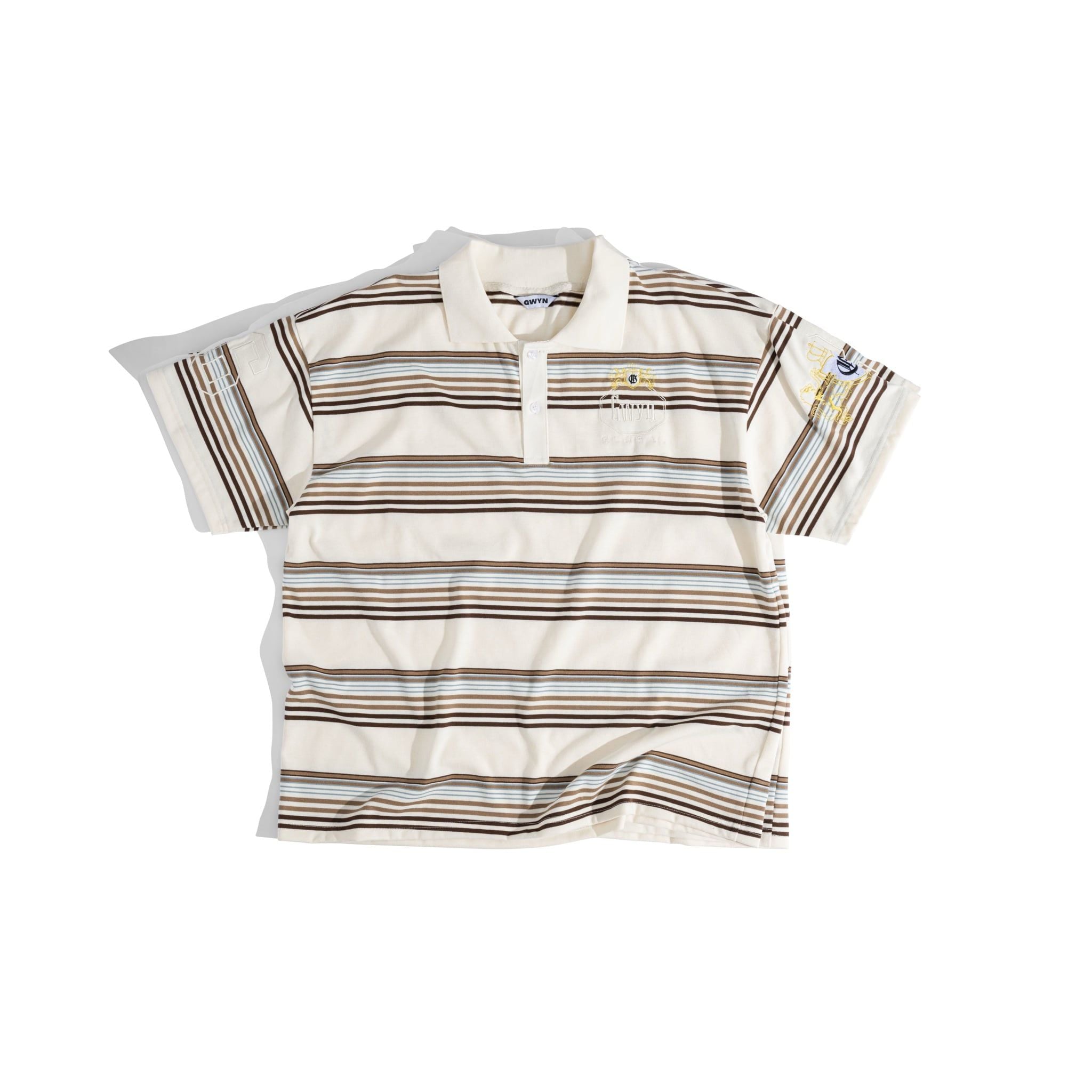  GWYN STRIPED POLO SHIRT 