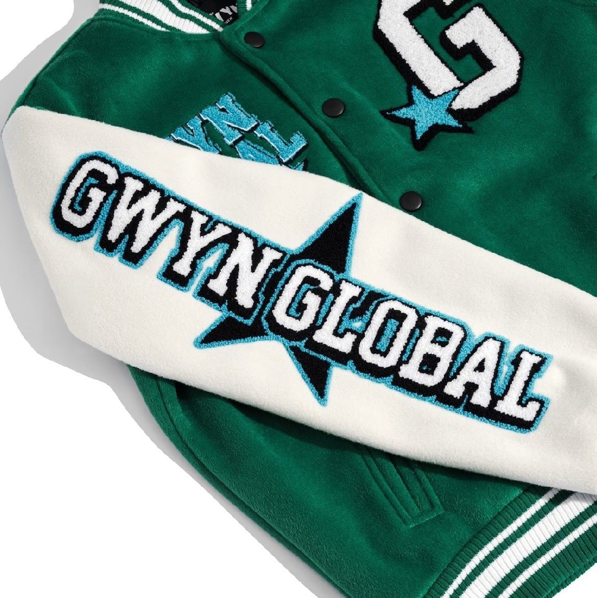  GWYN GLOBAL WAVE VARSITY JACKET 