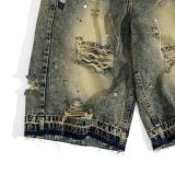  GWYN RAW CUT BAGGY SHORTS 