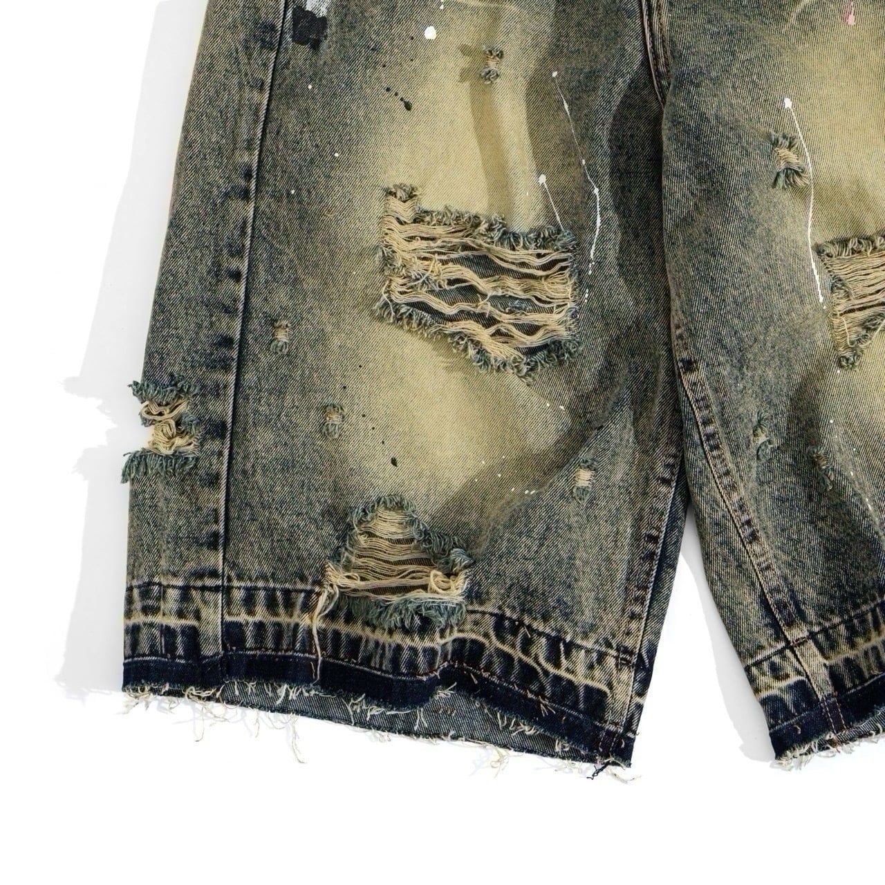  GWYN RAW CUT BAGGY SHORTS 