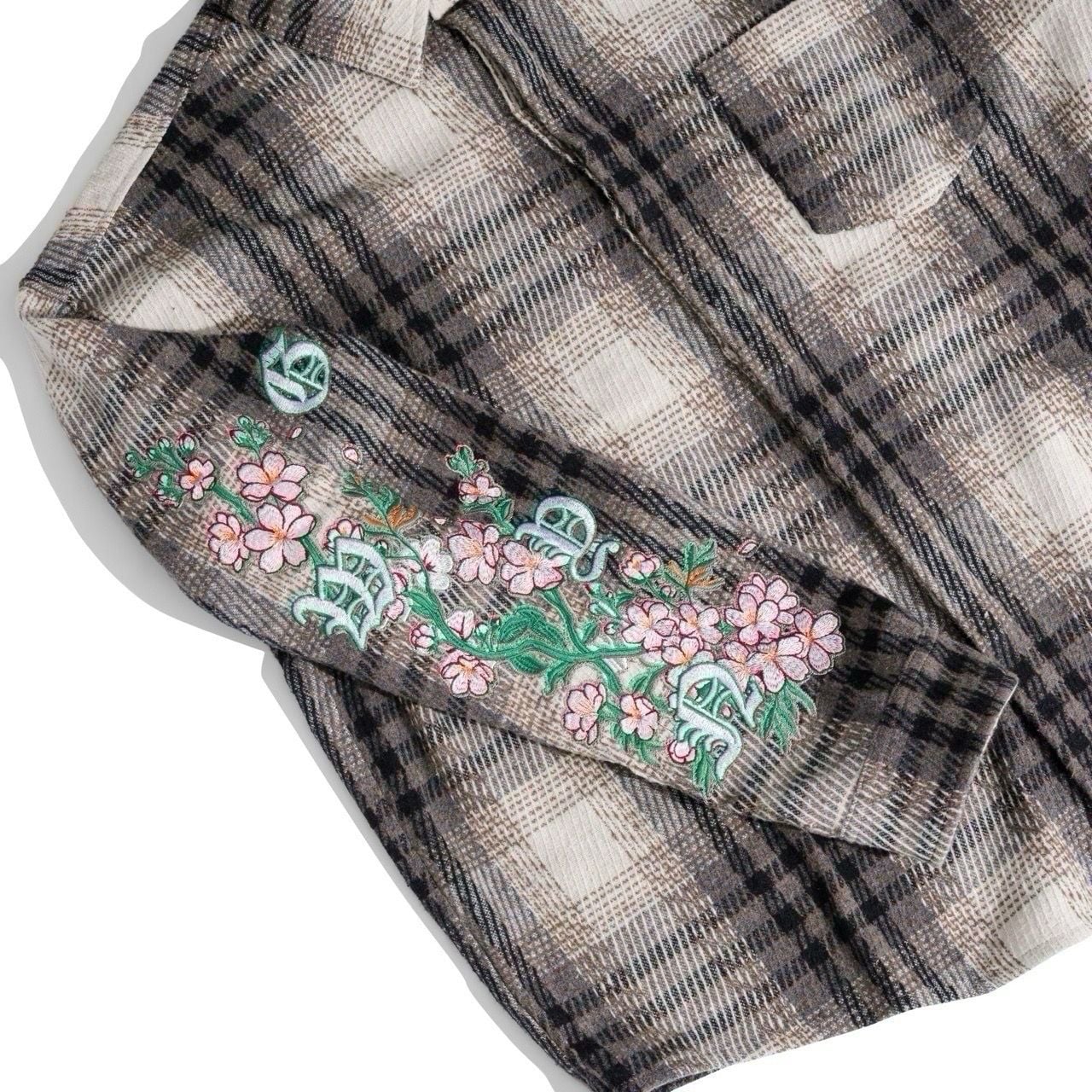  GWYN GLOBAL SAKURA FLANNEL SHIRT 