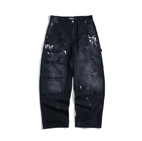  GWYN STATIC DISTRESSED BAGGY JEANS 