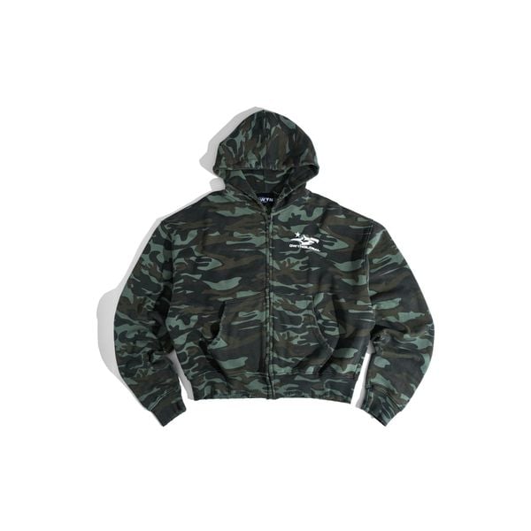  GWYN CAMO HEAVY WASH ZIP 