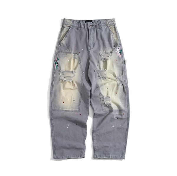  GWYN STATIC DISTRESSED BAGGY JEANS 