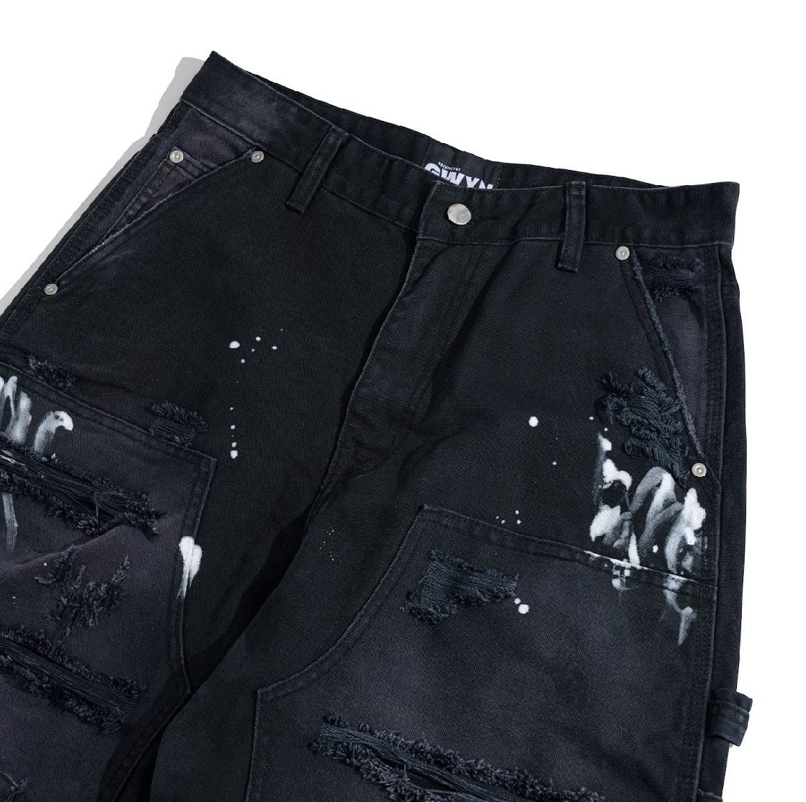 GWYN STATIC DISTRESSED BAGGY JEANS 