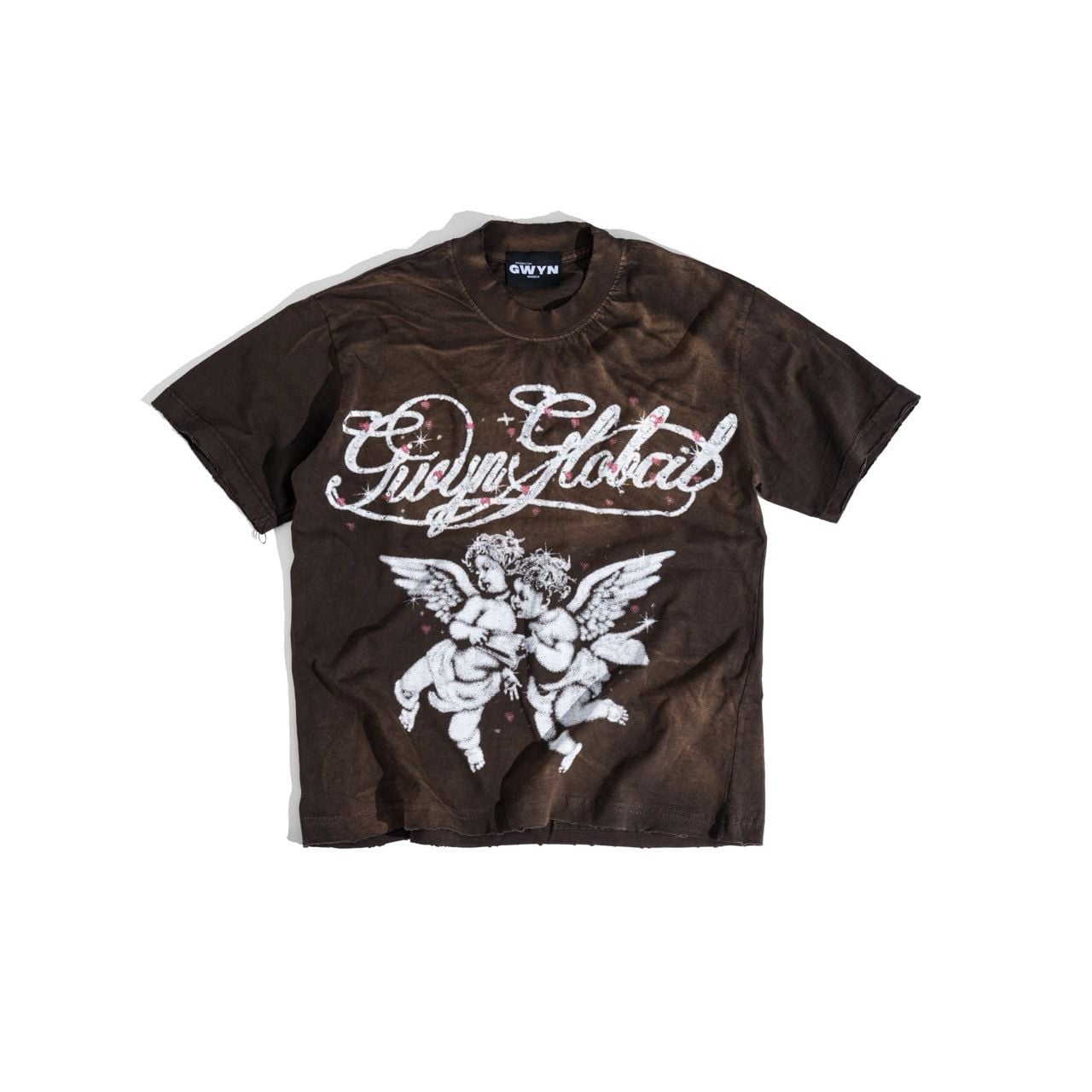  GWYN TWIN CHERUB WASH T-SHIRT 