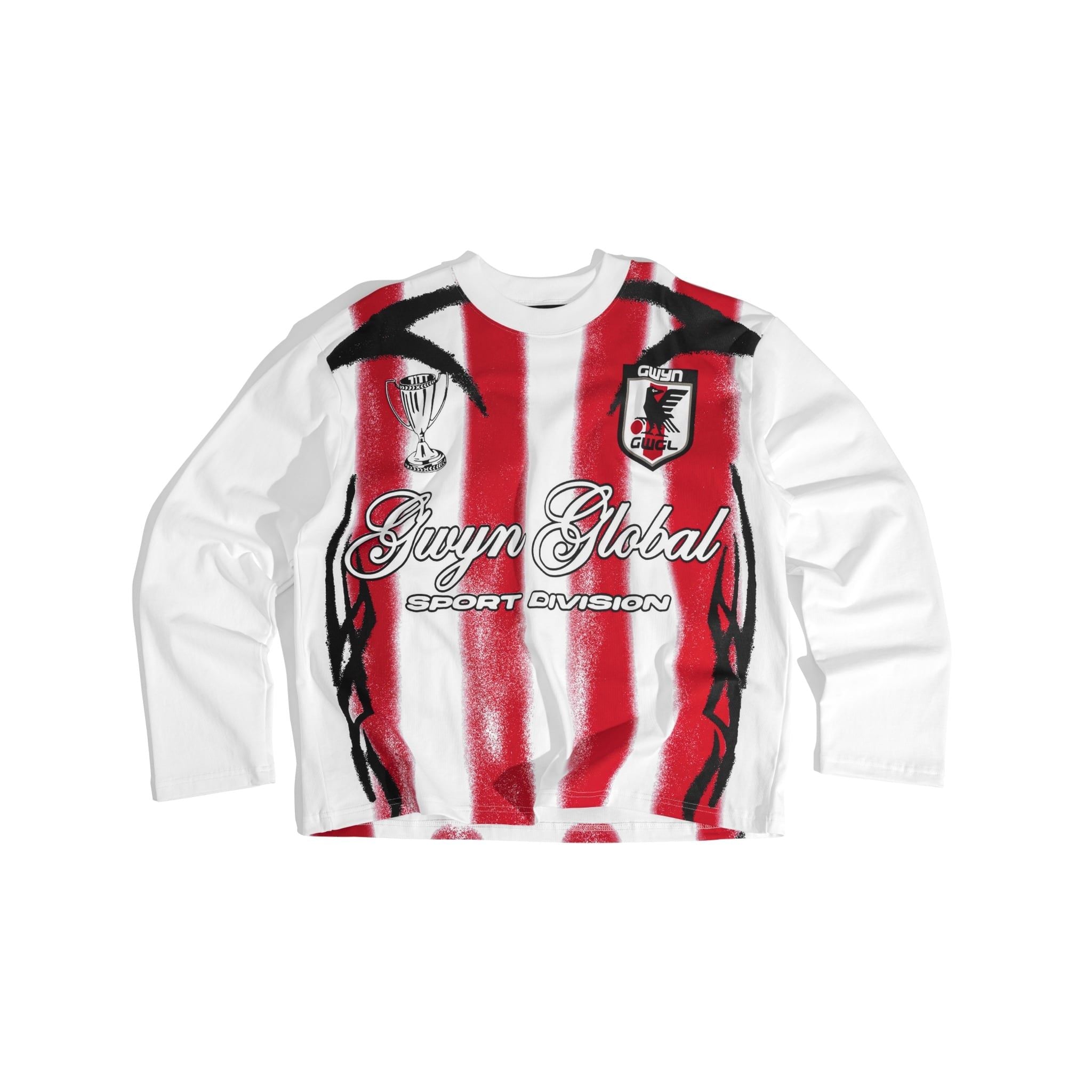  GWYN GLOBAL SPORT DIVISION 26 LONG SLEEVED T-SHIRT/ WHITE 