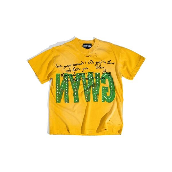  GWYN GLOBAL VINTAGE MUSTARD T-SHIRT 