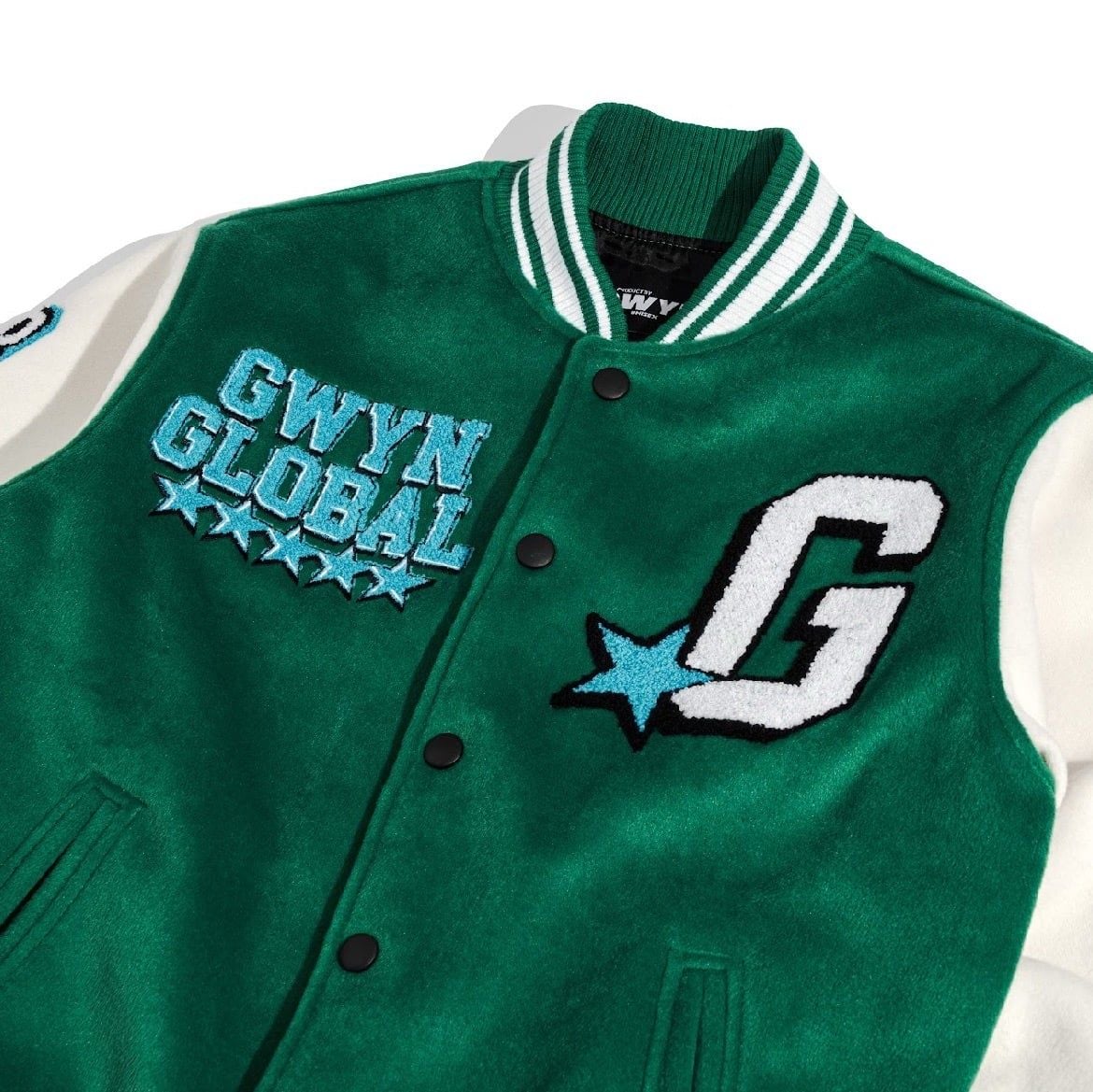  GWYN GLOBAL WAVE VARSITY JACKET 