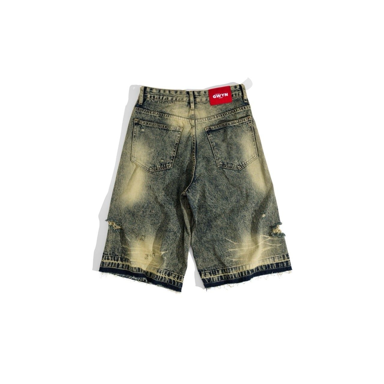  GWYN RAW CUT BAGGY SHORTS 