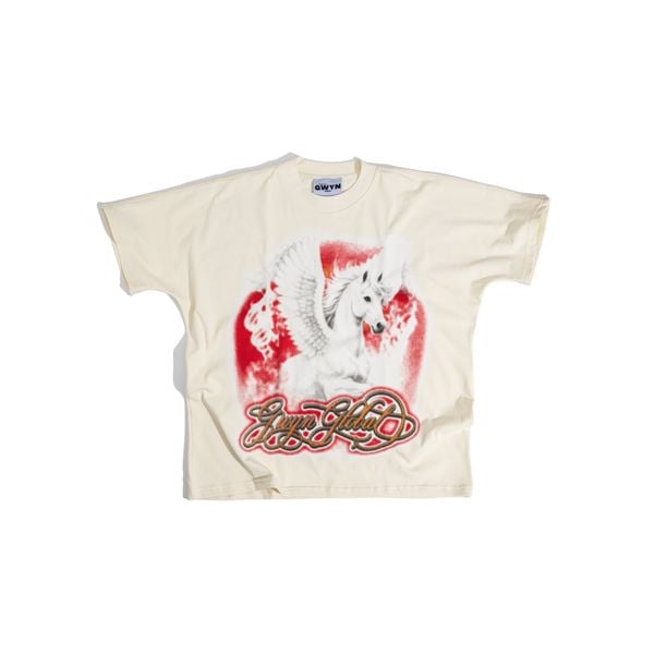  GWYN WINGED FLAME T-SHIRT/ CREAM WHITE 