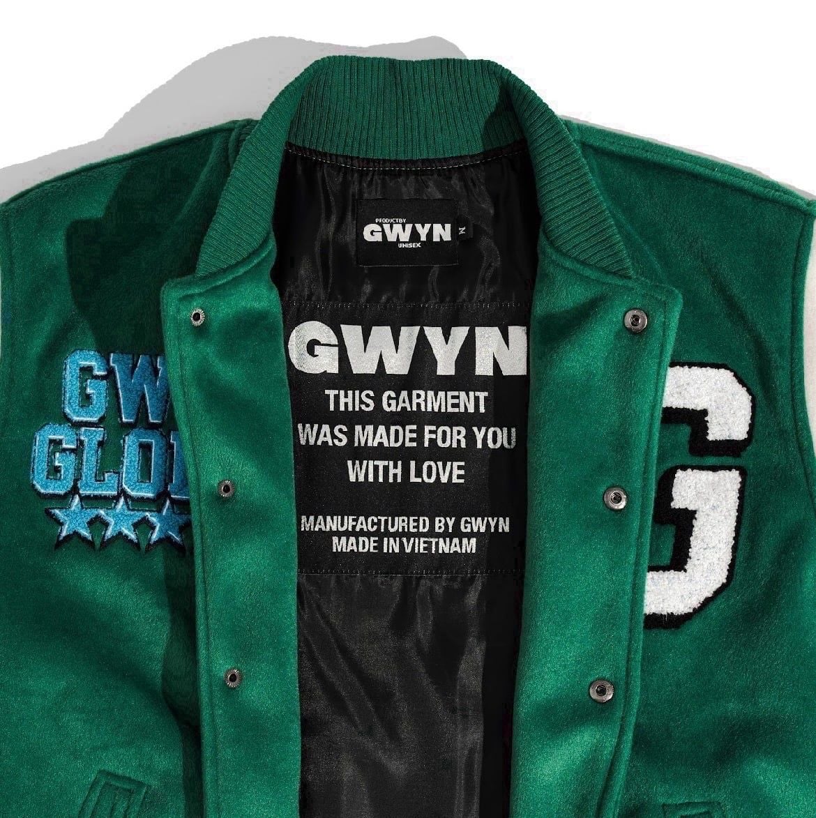  GWYN GLOBAL WAVE VARSITY JACKET 