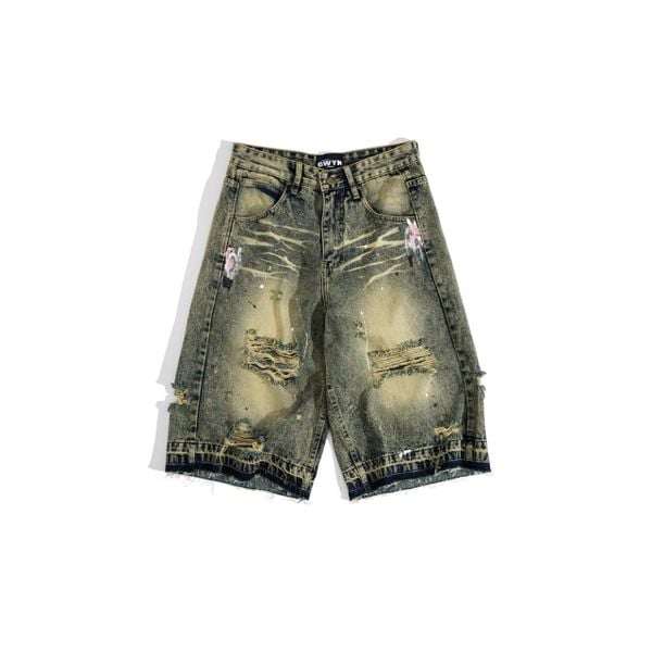  GWYN RAW CUT BAGGY SHORTS 