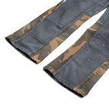  GWYN DOUBLE KNEE FLARE JEANS/ CHARCOAL 