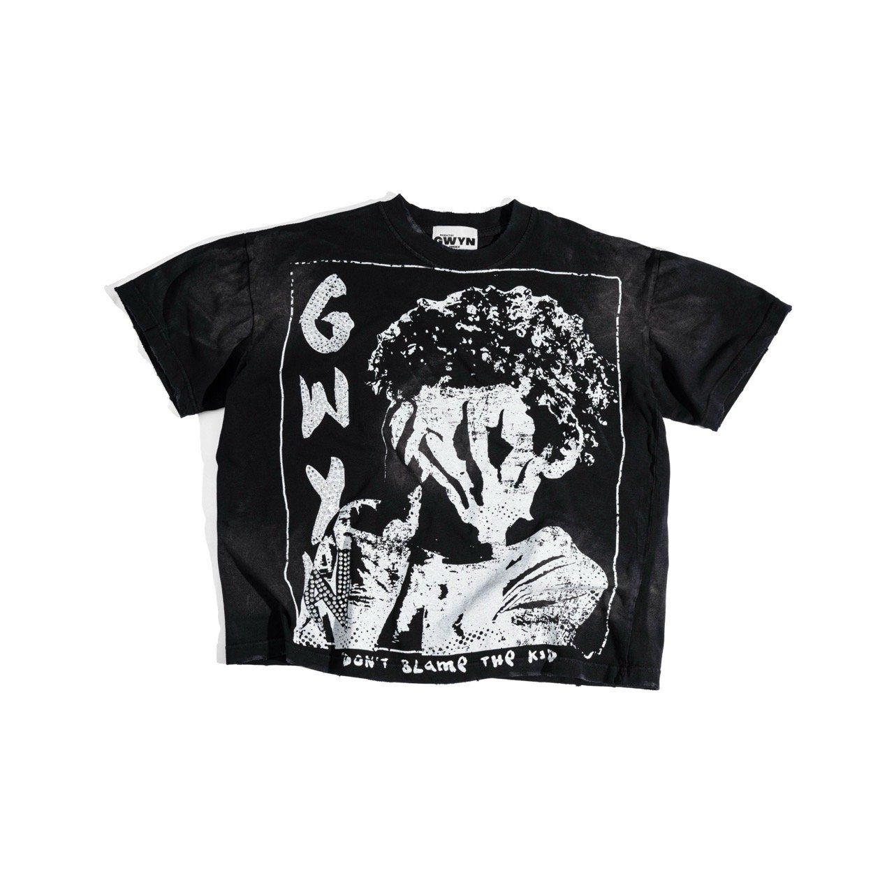  GWYN SHY GUY WASH T-SHIRT/ WASHED BLACK 