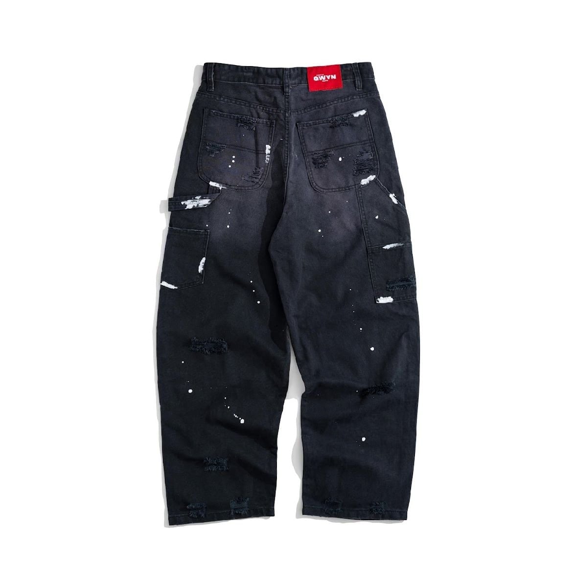  GWYN STATIC DISTRESSED BAGGY JEANS 