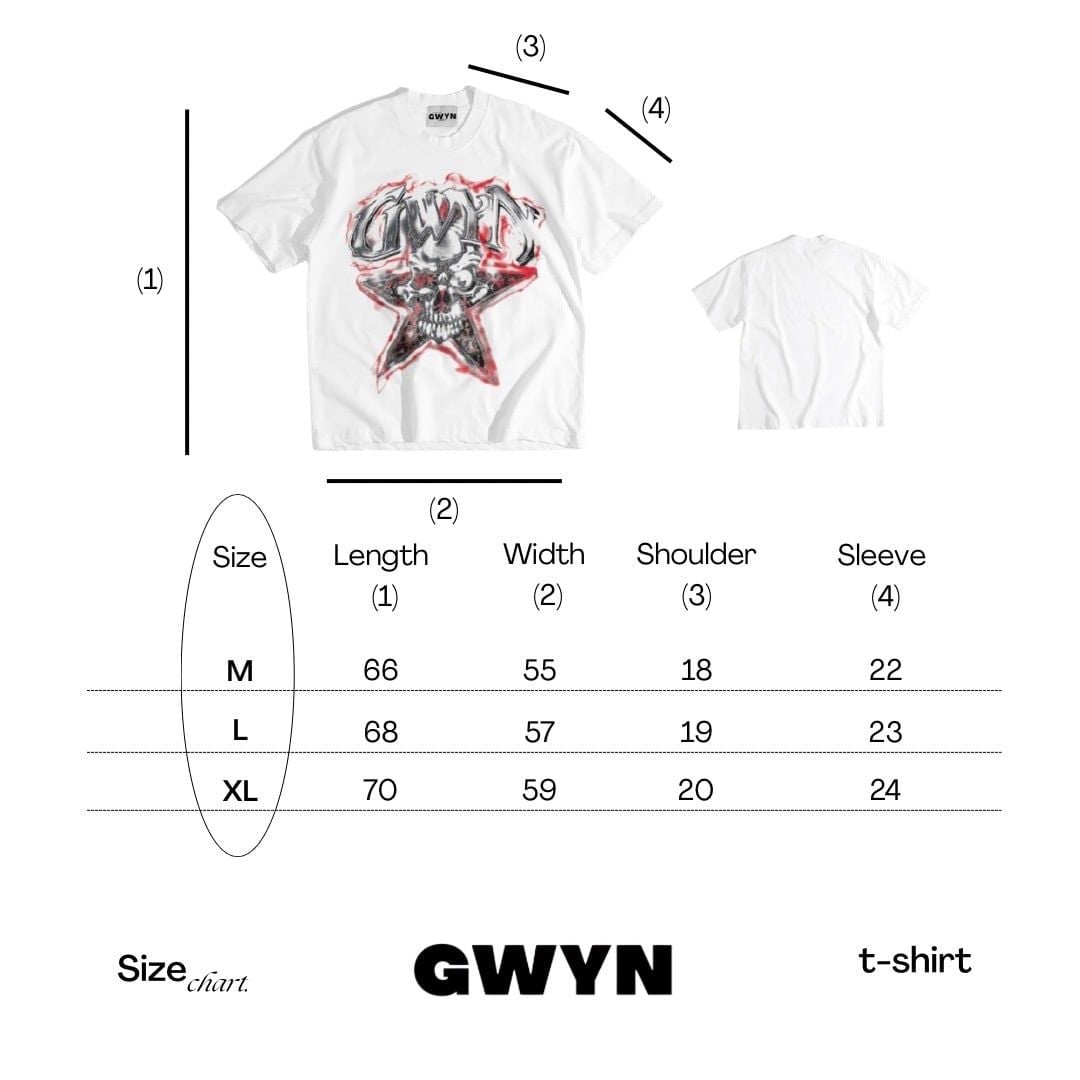  GWYN CHAOS STAR T-SHIRT 