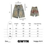  GWYN STAR CUT BAGGY SHORT 