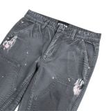  GWYN DOUBLE KNEE FLARE JEANS/ CHARCOAL 