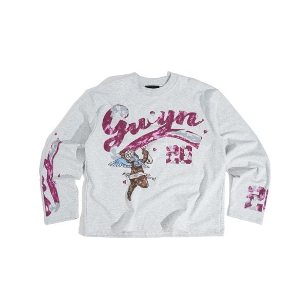  GWYN 26 ANGEL LONG SLEEVED T-SHIRT/ GREY 