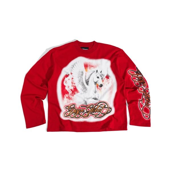  GWYN WINGED FLAME LONG SLEEVED T-SHIRT 