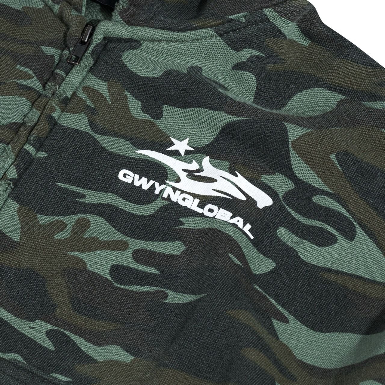  GWYN CAMO HEAVY WASH ZIP 