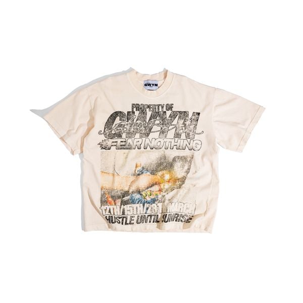  GWYN CREAM VINTAGE WASH T-SHIRT 