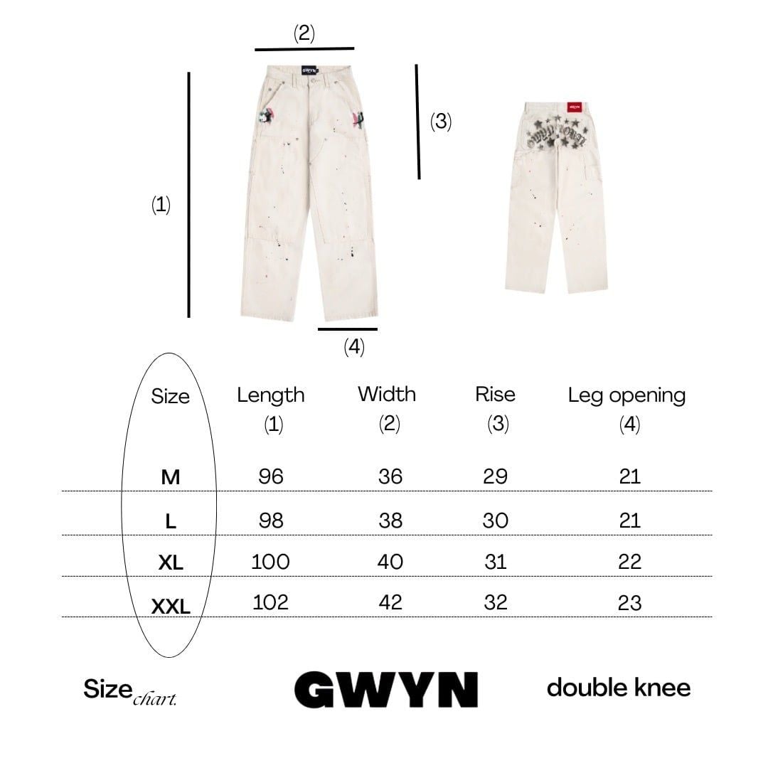  GWYN DOUBLE KNEE JEANS 