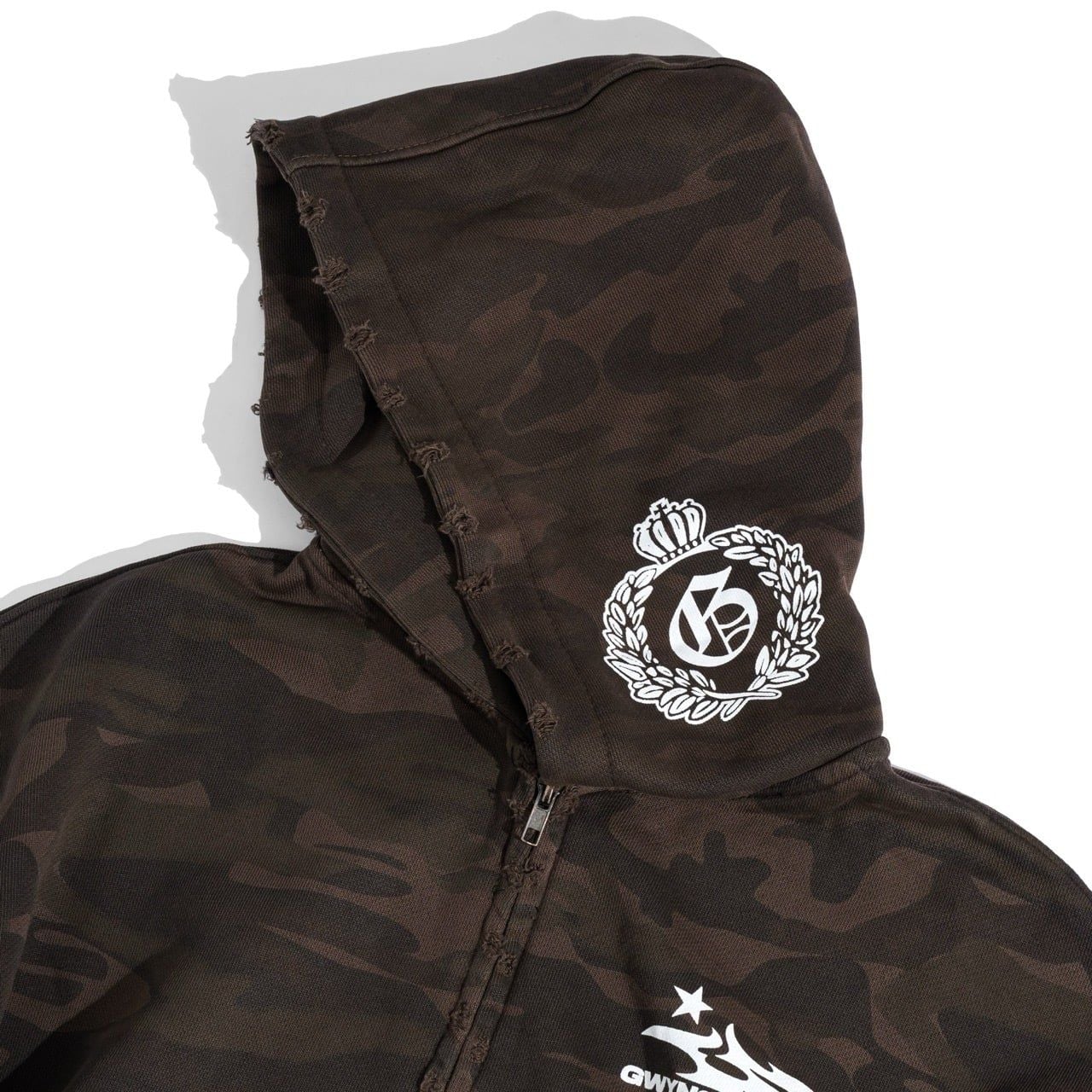  GWYN CAMO HEAVY WASH ZIP 
