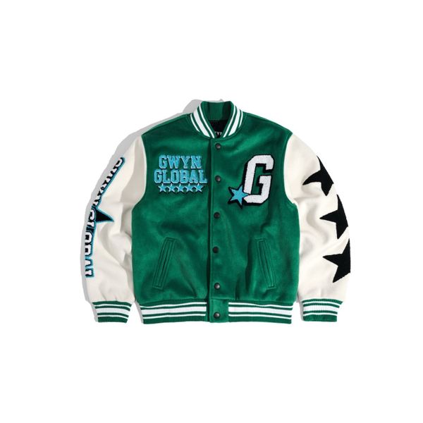 GWYN GLOBAL WAVE VARSITY JACKET 