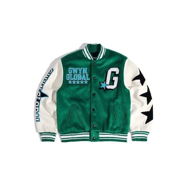  GWYN GLOBAL WAVE VARSITY JACKET 