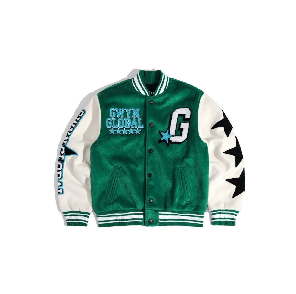  GWYN GLOBAL WAVE VARSITY JACKET 