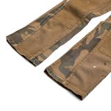  GWYN DOUBLE KNEE FLARE JEANS/ TAN 