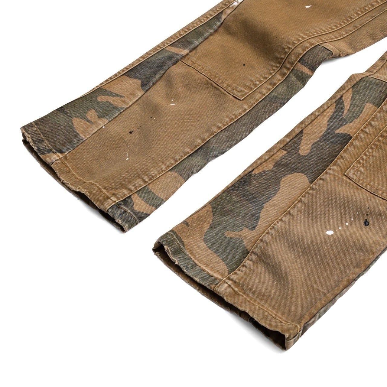  GWYN DOUBLE KNEE FLARE JEANS/ TAN 
