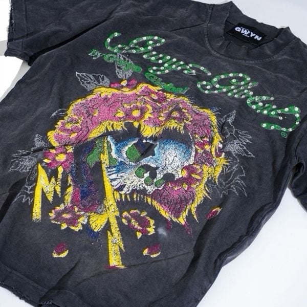  GWYN GRIM ROSE WASHED T-SHIRT 