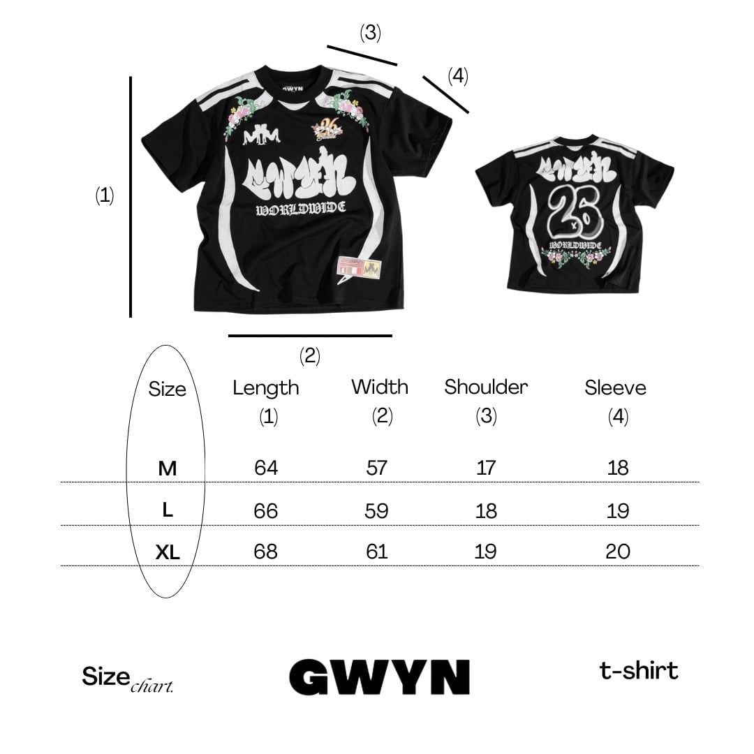  GWYN GRAPHIC FOOTBALL ARG PRINT T-SHIRT 