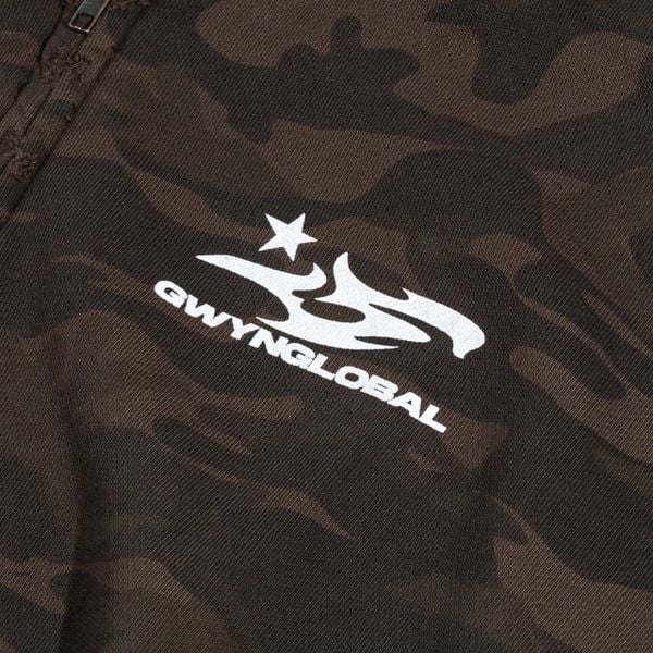  GWYN CAMO HEAVY WASH ZIP 