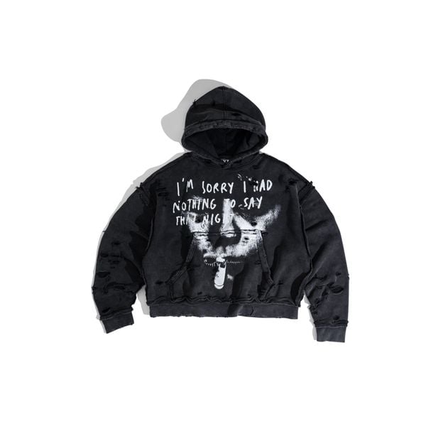 GWYN DISTRESSED HOODIE 