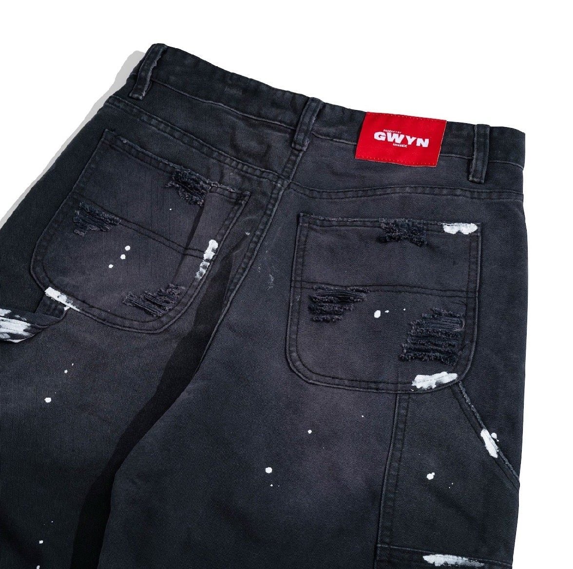  GWYN STATIC DISTRESSED BAGGY JEANS 