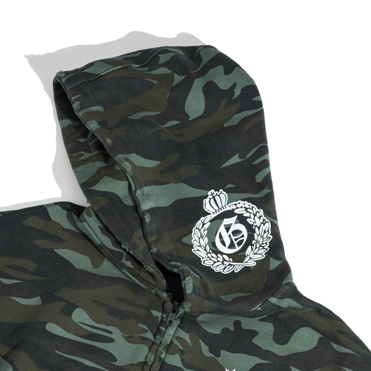  GWYN CAMO HEAVY WASH ZIP 