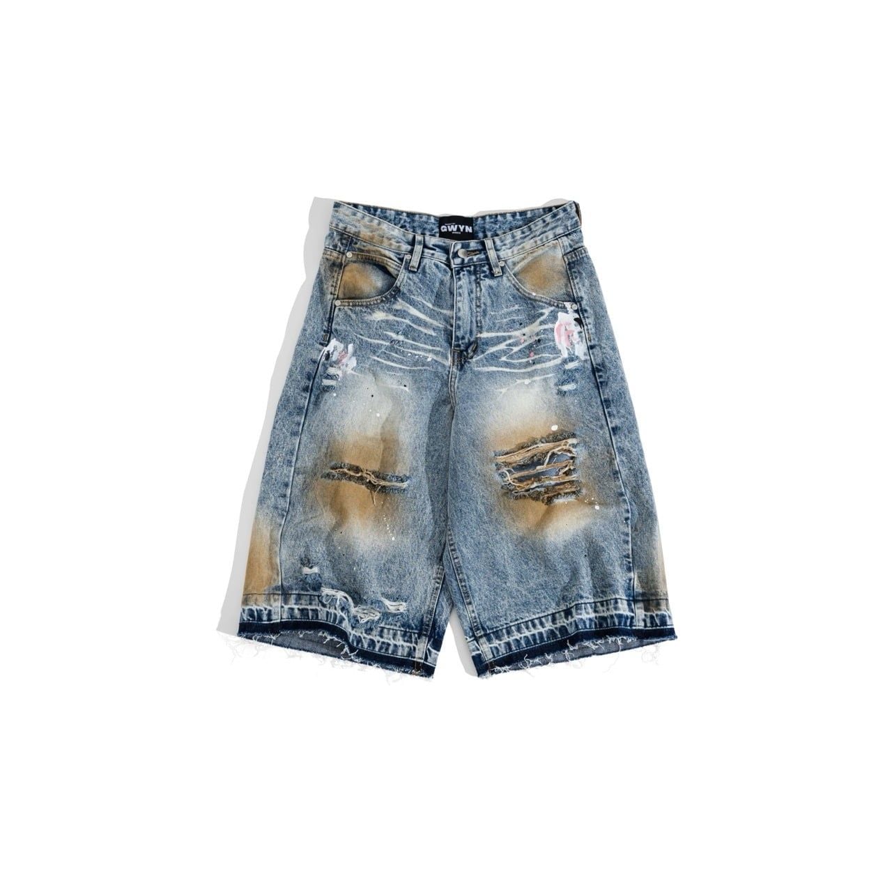  GWYN RAW CUT BAGGY SHORTS 