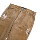  GWYN DOUBLE KNEE FLARE JEANS/ TAN 