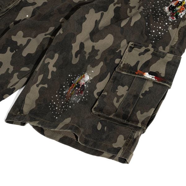  GWYN BAGGY CAMO CARGO SHORTS 