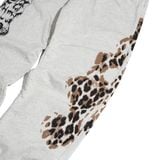  GWYN BONE LEOPARD WIDE-LED SWEATPANTS 
