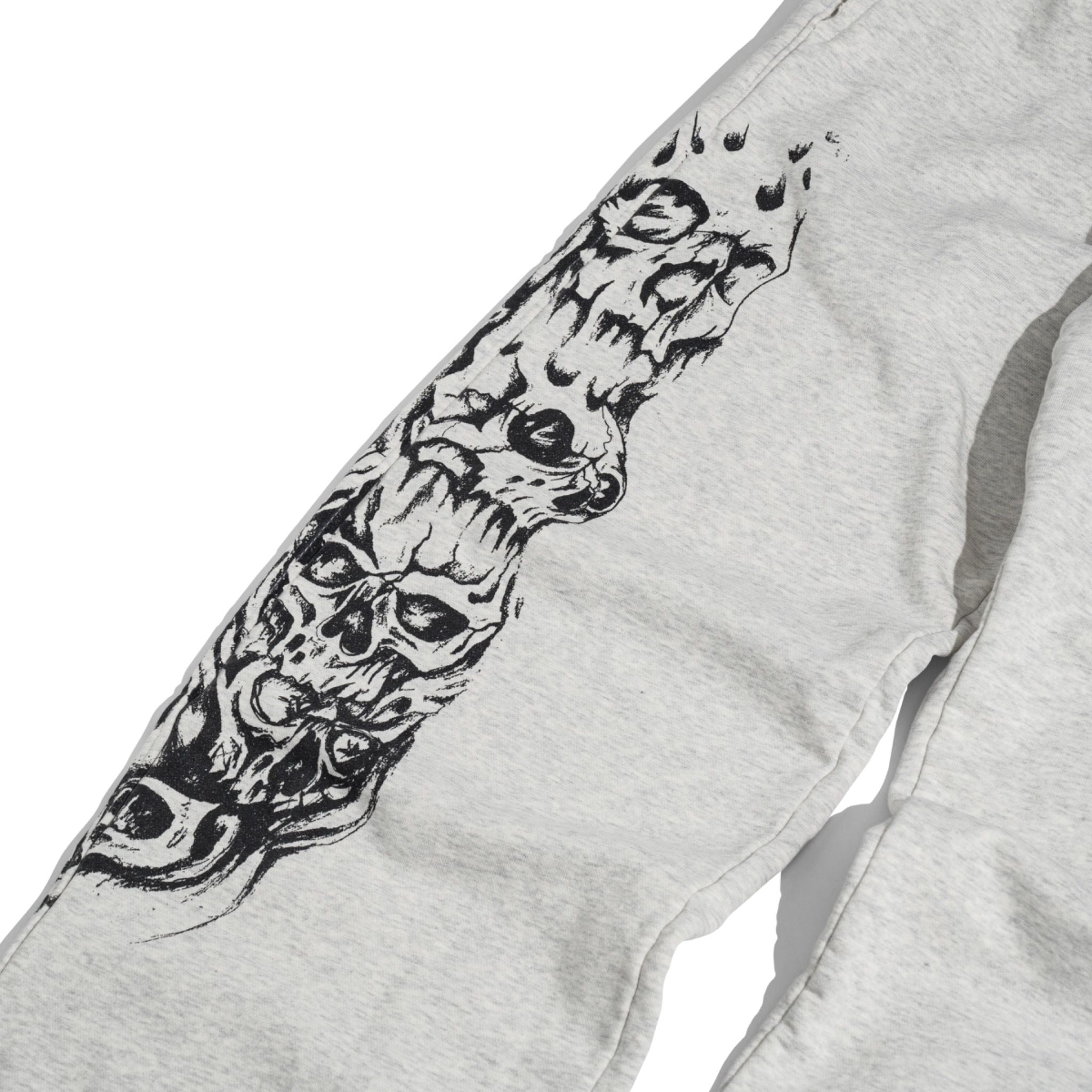  GWYN BONE LEOPARD WIDE-LED SWEATPANTS 