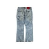  GWYN DOUBLE KNEE FLARE JEANS/ WASHED BLUE 
