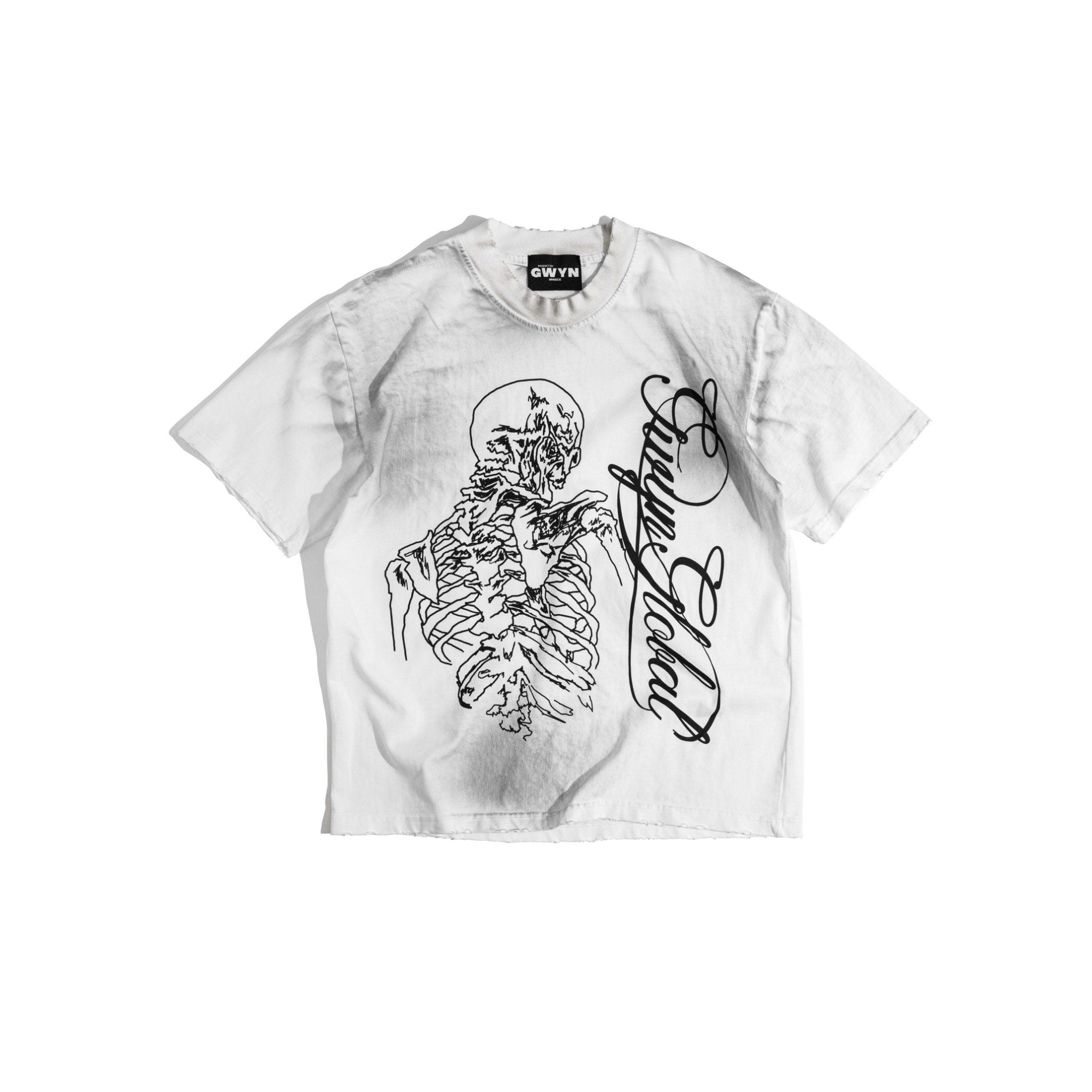  GWYN SKELETON WASH T-SHIRT 