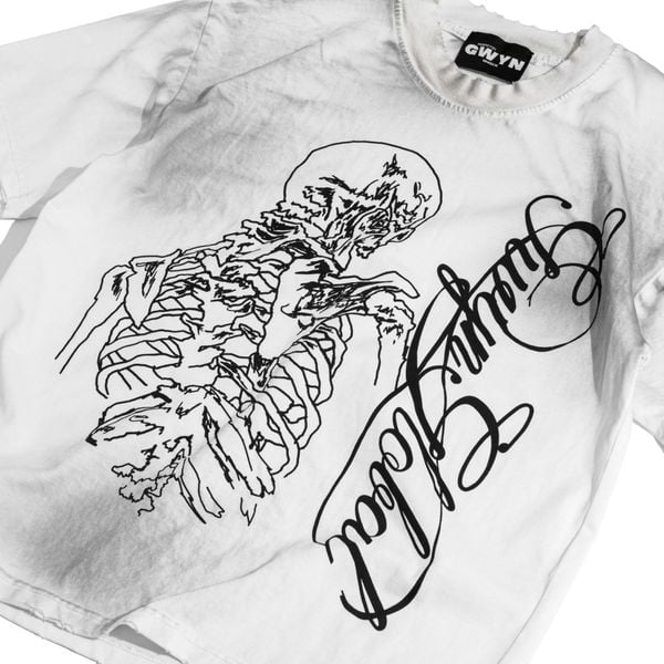  GWYN SKELETON WASH T-SHIRT 