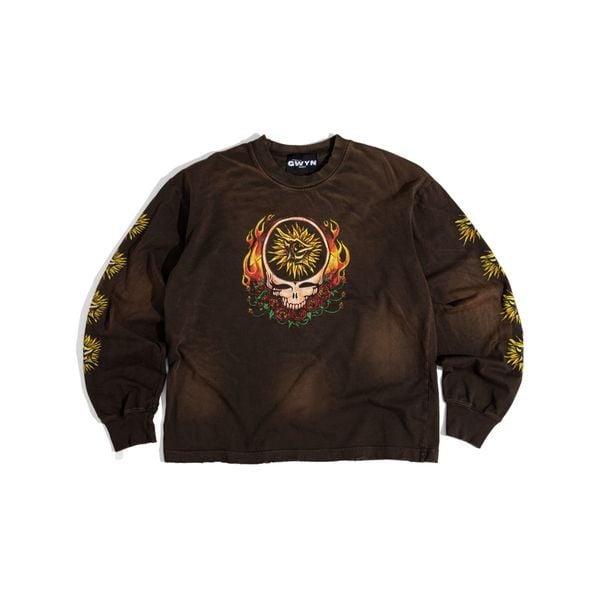  GWYN FIRE SUN WASH LONG SLEEVED T-SHIRT 